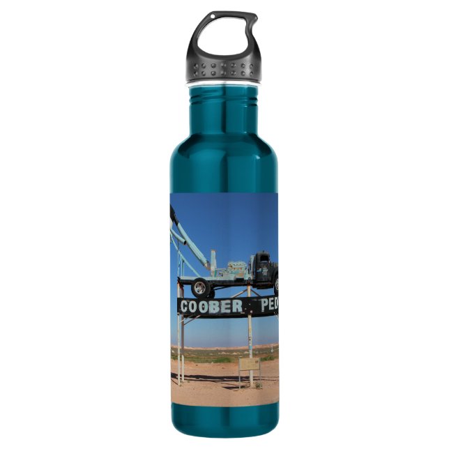 Outback Coober Pedy Customized Souvenir Stainless Steel Water Bottle (Front)