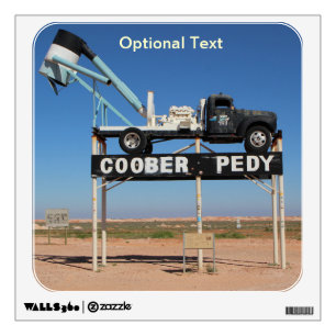 Outback Coober Pedy Customized Souvenir Wall Sticker