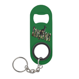 Outback Hoppers: Australian Kangaroo And Name, Keychain Bottle Opener