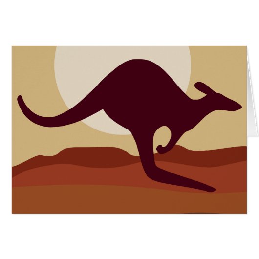 Outback kangaroo cards (Front Horizontal)
