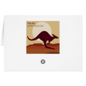Outback kangaroo cards (Back Horizontal)