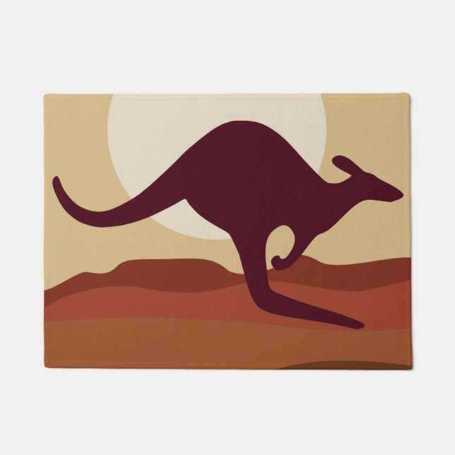 Outback kangaroo doormat (Front)
