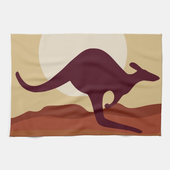 Outback kangaroo towel (Horizontal)