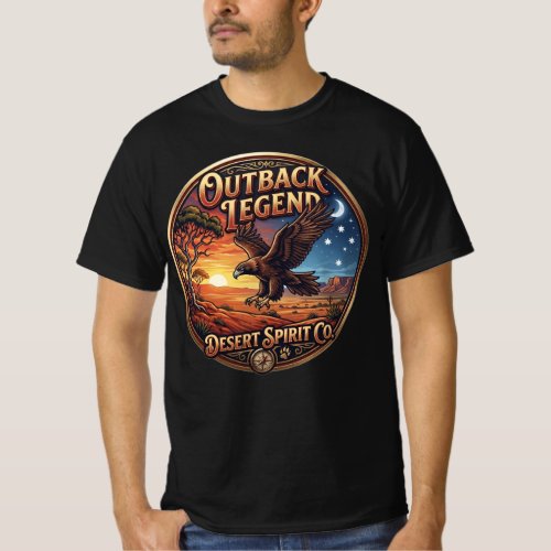 Outback Legend Eagle Desert Spirit Emblem T-Shirt