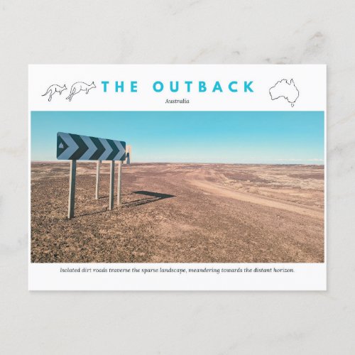 Outback Road Postcard