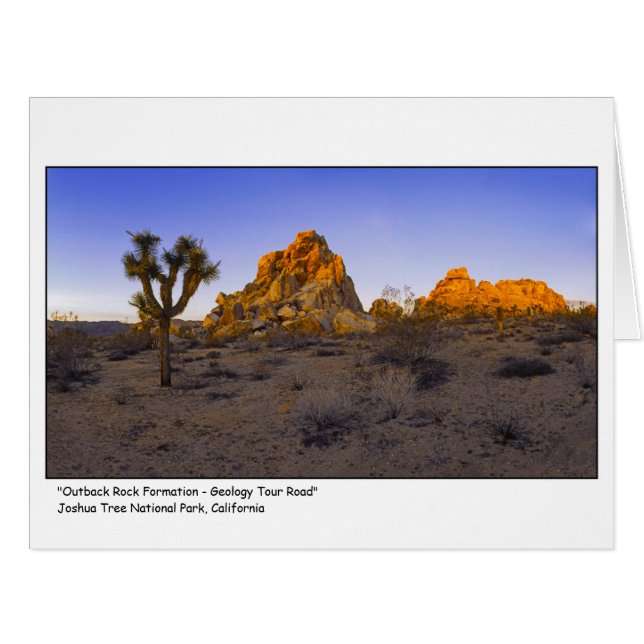 " Outback Rock Formation - Geology Tour Road " Cards (Front Horizontal)