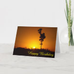 Outback sunset blank birthday card<br><div class="desc">Add a few words or customize this card featuring a beautiful outback sunset to create a unique gift for someone special.</div>