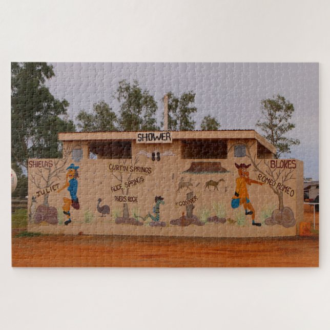 Outback toilet block, Australia Jigsaw Puzzle (Horizontal)