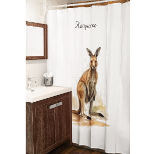 Outback Wanderer: Watercolor Shower Curtain