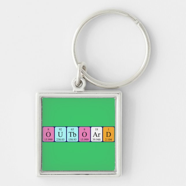 Outboard periodic table keyring (Front)