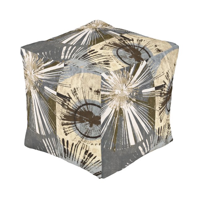 Outburst Tiles I Pouf (Angled Front)