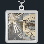Outburst Tiles I Silver Plated Necklace<br><div class="desc">Home Décor</div>