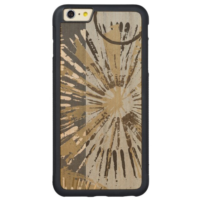 Outburst Tiles III Carved Wood iPhone Case (Back)