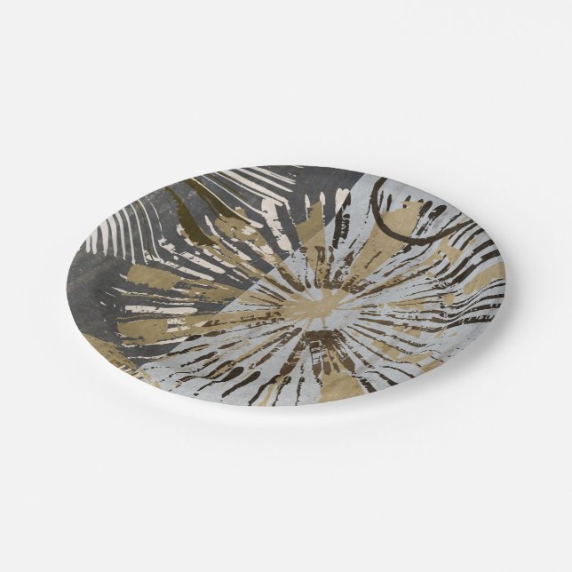 Outburst Tiles III Paper Plates (Angled)