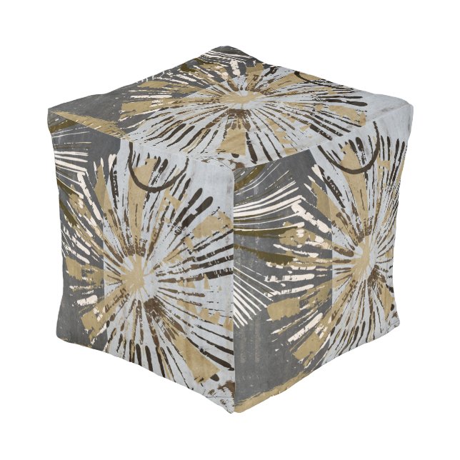 Outburst Tiles III Pouf (Angled Front)