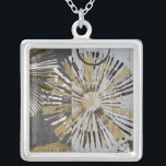 Outburst Tiles III Silver Plated Necklace<br><div class="desc">Home Décor</div>