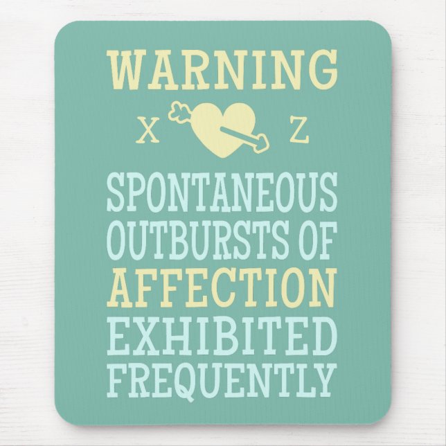 Outbursts of Affection custom mousepad (Front)