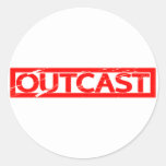 Outcast Stamp Classic Round Sticker
