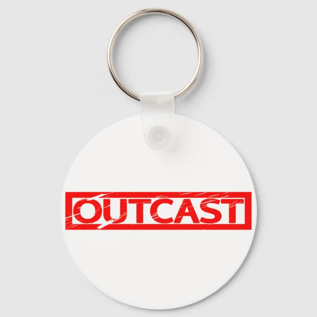 Outcast Stamp Keychain (Front)