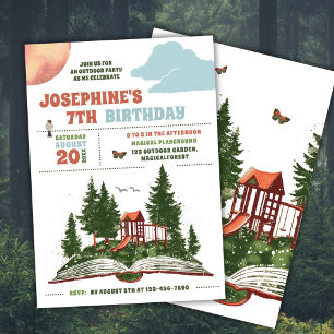 Outdoor Adventure 2 Birthday Party Invitation