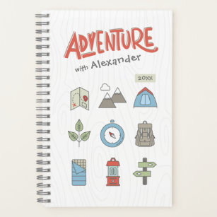 Outdoor Adventure Camping Graphic Kid's Notebook