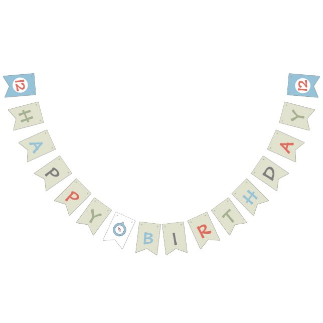 Outdoor Adventure Camping Hiking Kid's Party Bunting Flags (All)