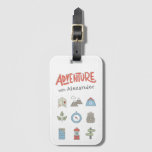 Outdoor Adventure Camping Luggage Tag at Zazzle