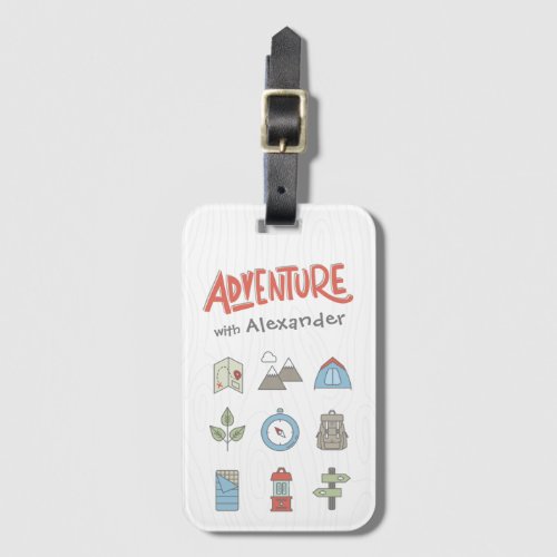 Outdoor Adventure Camping Luggage Tag