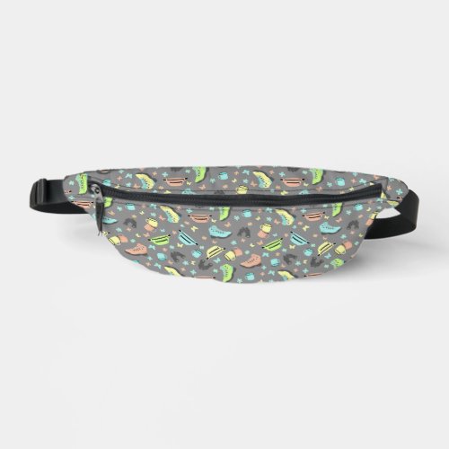 Outdoor Adventure Collage Patterned  Fanny Pack