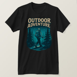 Outdoor Adventure Hiking Forest Design T-Shirt
