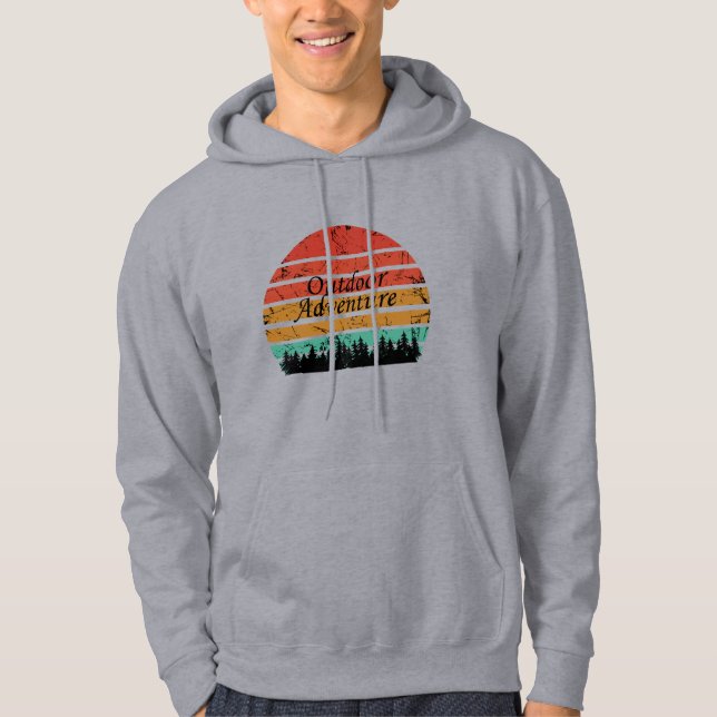 Outdoor adventure hiking lover hoodie (Front)
