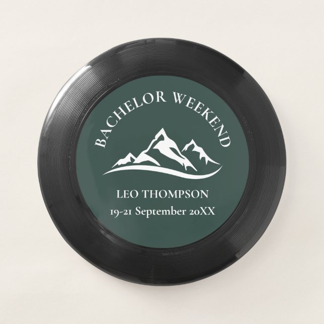 Outdoor Adventure Mountain Bachelor Weekend Wham-O Frisbee (Front)