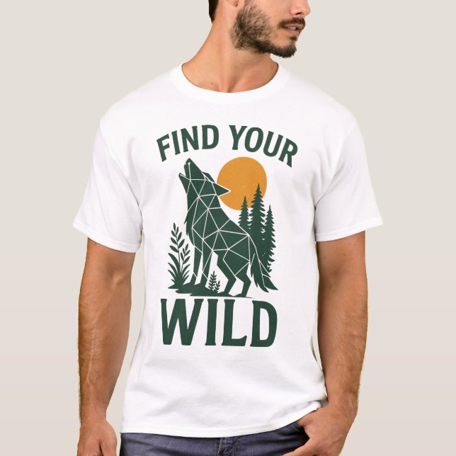 Outdoor Adventure Nature Design T-Shirt (Front)