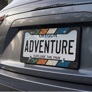 Outdoor Adventure Nature Patterns License Plate Fr Frame
