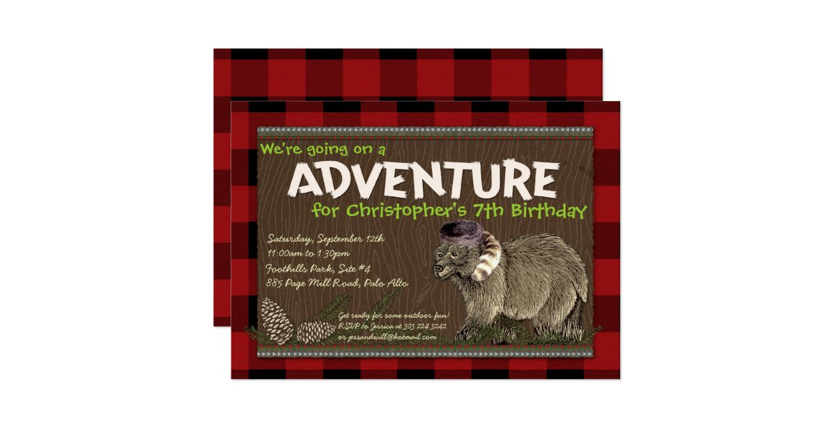 Outdoor Adventure Party Invitations 9