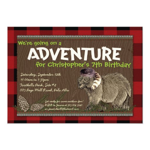 Outdoor Adventure Party Invitations 3