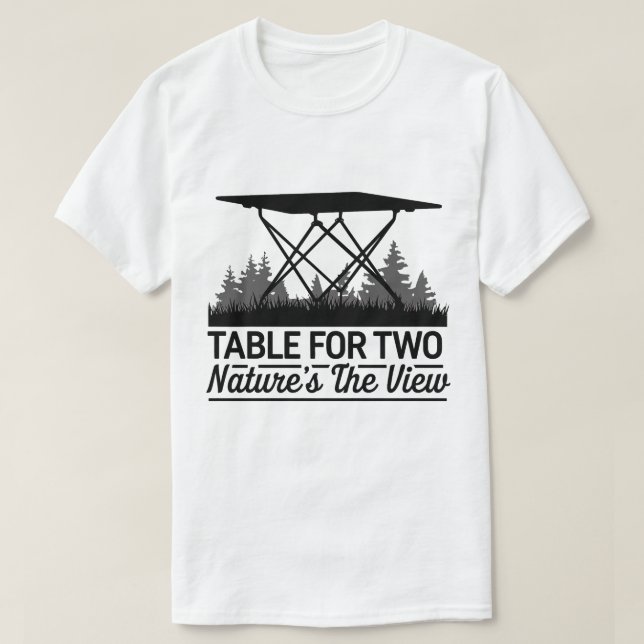 Outdoor Adventure Quote Nature Camping Artwork T-Shirt (Design Front)