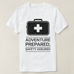 Outdoor Adventure Safety First Aid Kit Design T-Shirt