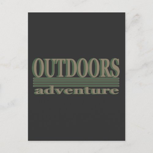 outdoor adventure text design illustration postcard