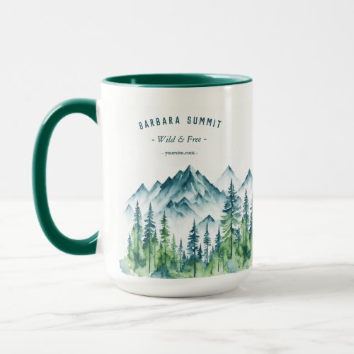 Outdoor Adventure Travel Mountain Forest Coffee Mug