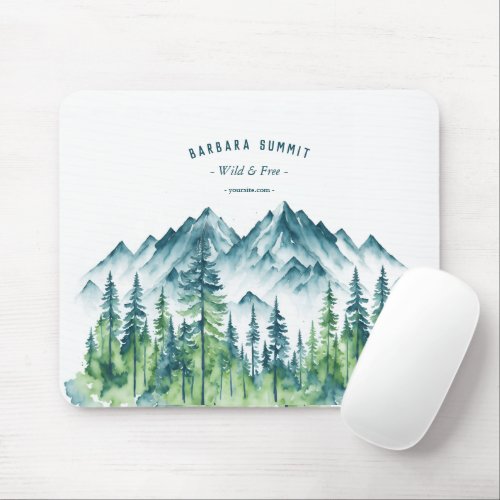 Outdoor Adventure Travel Mountain Forest  Mouse Pad