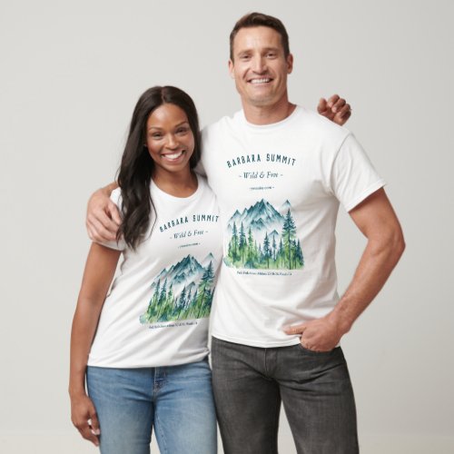 Outdoor Adventure Travel Mountain Pine Forest T_Shirt