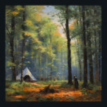 Outdoor Adventure With an Impressionist Forest  Poster<br><div class="desc">Step into the enchanting world of Outdoor Adventure with our Impressionist Forest Fine Art Prints on Zazzle, capturing the essence of plein air beauty in the style of Claude Monet. Immerse yourself in the natural beauty, as pastel hues and oil brushwork transport you to a 19th-century French Impressionism masterpiece. These...</div>