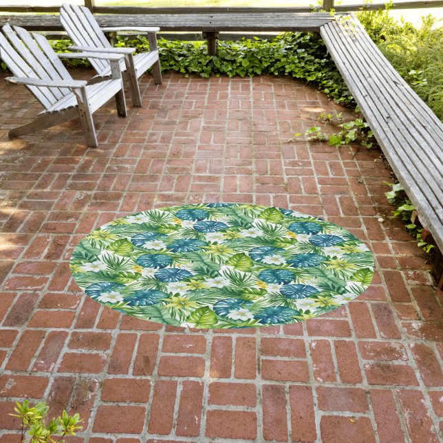 Outdoor Area Rug Tropical Palms (Insitu (Outdoor 3))