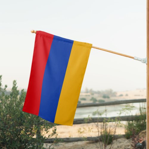 Outdoor Armenian flag