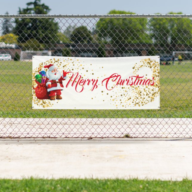 Outdoor Banner-Merry Christmas Banner (Insitu)