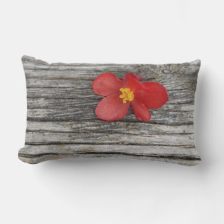 Outdoor Barnwood Lumbar Pillow