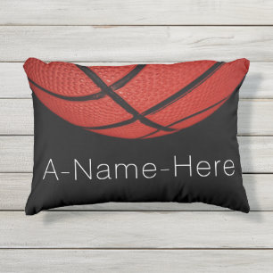 Outdoor Basketball Personalized with name & number Pillow