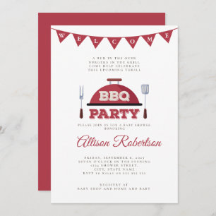 Outdoor BBQ Baby Shower Invitation