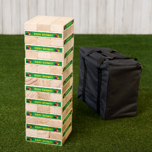 Outdoor Birthday Party Game Jumbo Wood Topple Tower